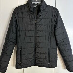 WOMENS NEW BALANCE PUFFER JACKET  BLACK QUILTED M OUTDOOR SPORTS ATHLEISURE WARM